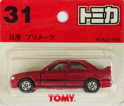 駿河屋 -<中古>1/59 日産 プリメーラ(レッド) 「トミカ No.31」 (トミカ)