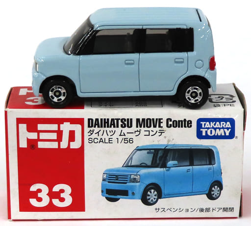 駿河屋 -<中古>1/56 ダイハツ ムーヴコンテ(ライトブルー/赤箱