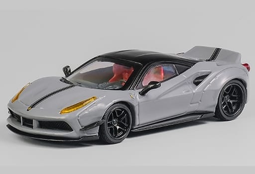 CMモデル 1/64 LB488 GTB ブルー リバティーウォーク LBWK