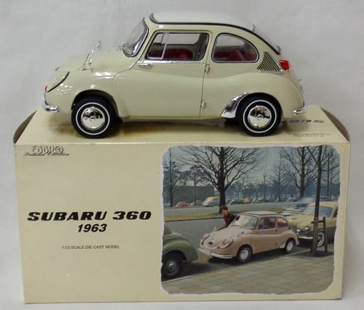 駿河屋 -<中古>[箱破損] 1/12 SUBARU 360 1963(アイボリー) 「Premium