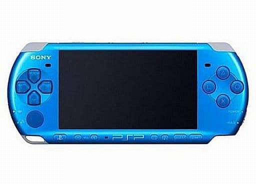 駿河屋 -<中古>PSP本体 バイブラント・ブルー(PSP-3000VB)(箱・説明書