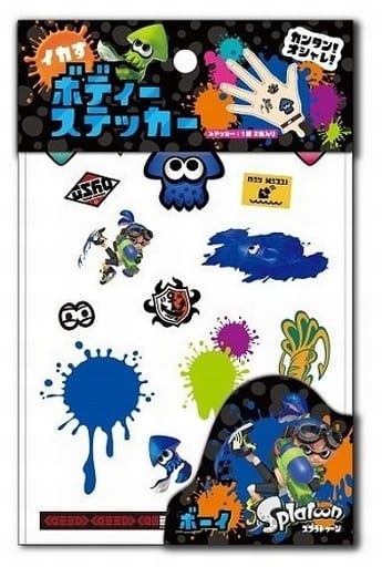 駿河屋 新品 中古 ボーイ イカす ボディーステッカー Splatoon スプラトゥーン シール ステッカー