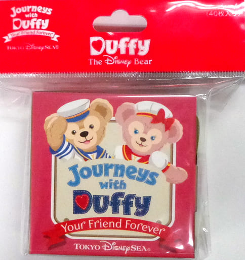 シール・ステッカー(キャラクター) ダッフィー シール 「ジャーニー・ウィズ・ダッフィー Your Friend Forever」 明治ブルガリアヨーグルト&アミノコラーゲンヨーグルト 夢と魔法のキャンペーン Wチャンス賞当選品