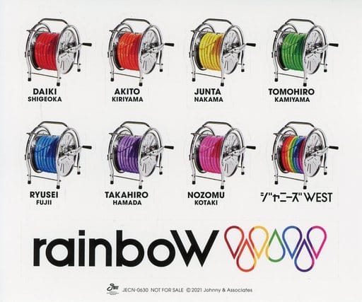 ジャニーズWEST rainboW 公式ポスター ステッカー付 値下げ交渉