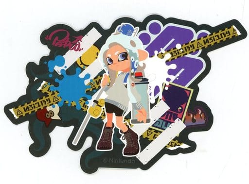 駿河屋 -<中古>デザインC ステッカー CROSSING SPLATOON 「Splatoon