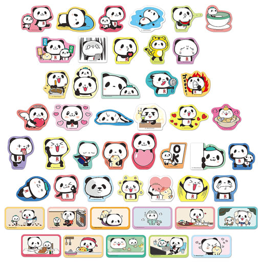 全48種セット 「お買いものパンダ ダイカットステッカーセット」
