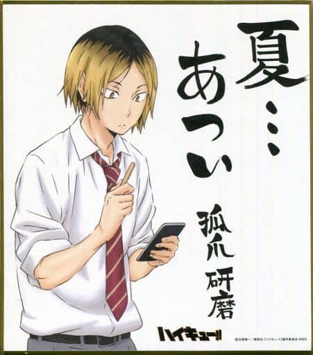 駿河屋 買取 孤爪研磨 ハイキュー ビジュアル色紙コレクション セブンイレブン限定 紙製品その他