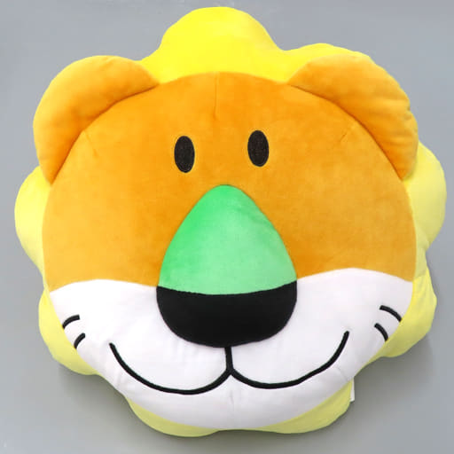 駿河屋 -<中古>らいおんくんフェイスクッション 「一番くじ たべっ子