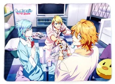駿河屋 -<中古>那月&翔&藍 描き下ろしイラストブランケット 「Blu