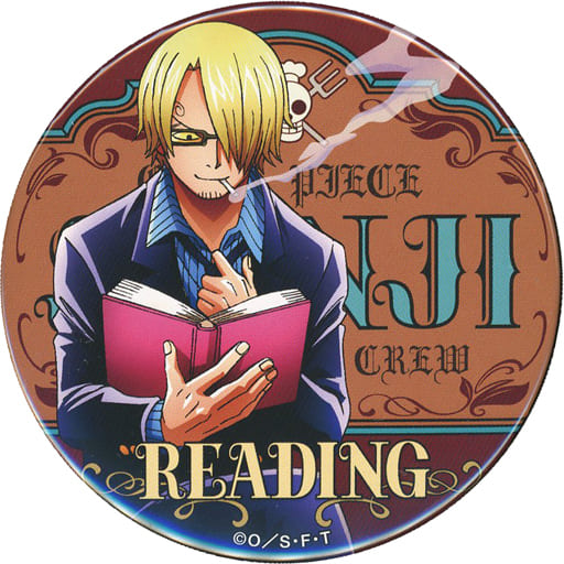 サンジ(読書) 「ワンピース 輩~YAKARA~缶バッジSANJI」 麦わらストア限定 サンジ(読書) 「ワンピース 輩~YAKARA~缶バッジSANJI」 麦わらストア限定