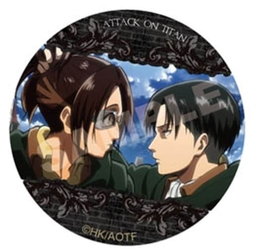 リヴァイ&ハンジ(第9話/左腕の行方) 「進撃の巨人 キラキラ缶バッジ76mm CONNECTION」 リヴァイ&ハンジ(第9話/左腕の行方) 「進撃の巨人 キラキラ缶バッジ76mm CONNECTION」
