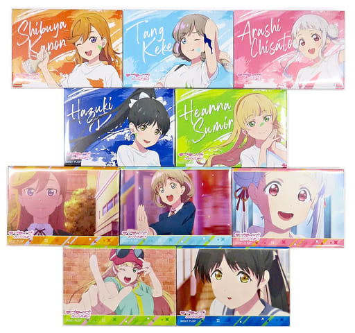 駿河屋 -<中古>全10種セット スクエア缶バッジ 「ラブライブ!スーパー