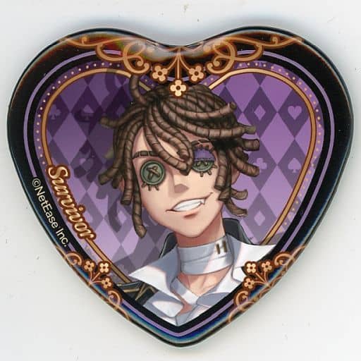 囚人(ルカ・バルサー) 「Identity V 第五人格 常設カフェ(BUTLER’S CAFE) in SWEETS PARADISE 第5弾 トレーディングハート型缶バッジ」 囚人(ルカ・バルサー) 「Identity V 第五人格 常設カフェ(BUTLER’S CAFE) in SWEETS PARADISE 第5弾 トレーディングハート型缶バッジ」