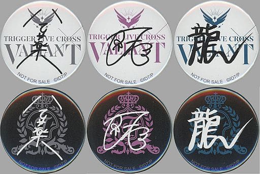 駿河屋 -<中古>全6種セット サイン入りライブロゴ缶バッジ 「アイド