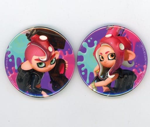 駿河屋 -<中古>タコガール/タコボーイ 缶バッジ2個セット 「Splatoon