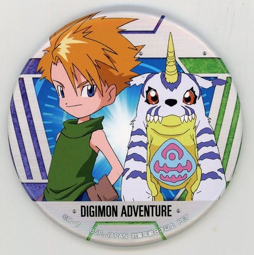 駿河屋 -<中古>石田ヤマト&ガブモン 「デジモンアドベンチャー 缶