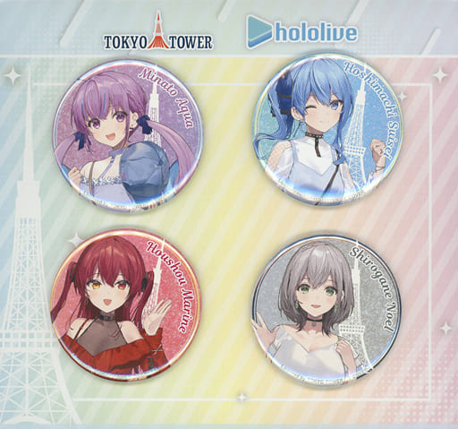 駿河屋 -<中古>集合 缶バッジ4個セット 「バーチャルYouTuber