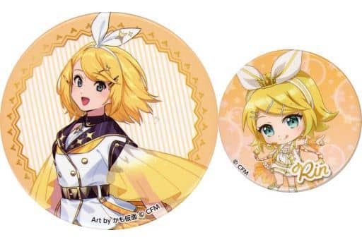 鏡音リン ZOZOチェキ アクスタ スピードくじ メタリック缶バッジ 缶