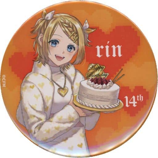 品質検査済 鏡音リン Happy 14th 他 缶バッジ Birthday バッジ