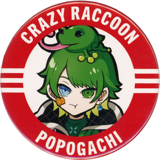 【期間限定】crazy raccoon ぽぽがち缶バッジ&ステッカー