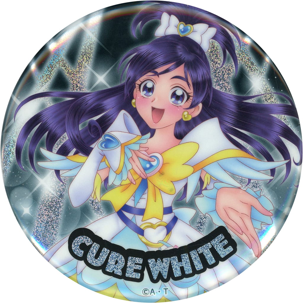 バッジ・ピンズ キュアホワイト 「全プリキュア 20th Anniversary LIVE! ホログラム缶バッジ2004~2008」