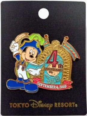 ミッキーマウス(東京ディズニーシー4周年記念) ピンバッジ 「ディズニー」 東京ディズニーリゾート限定 ミッキーマウス(東京ディズニーシー4周年記念) ピンバッジ 「ディズニー」 東京ディズニーリゾート限定