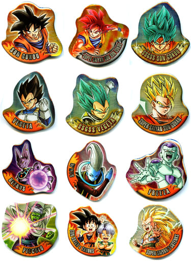 駿河屋 中古 全12種セット ドラゴンボール超 ピンズコレクション バッジ ピンズ