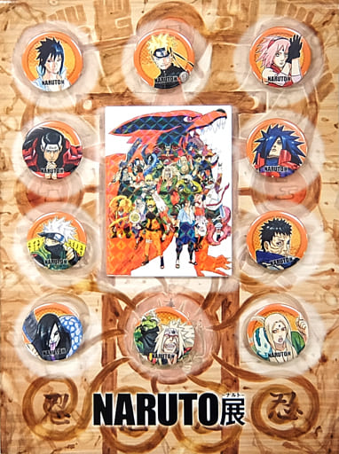 駿河屋 中古 キービジュアル忍ver 缶バッジセット 11個セット 連載完結記念 岸本斉史 Naruto ナルト 展 バッジ ピンズ