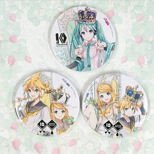 駿河屋 -<新品/中古>初音ミク/鏡音リン＆鏡音レン 10周年記念 缶バッジ ...