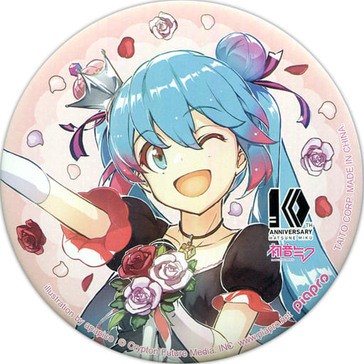 駿河屋 -<中古>初音ミク(イラスト：apapico) 描き下ろしBIG缶バッジ