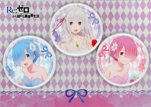 駿河屋 -<中古>エミリア&レム&ラム(エミリアバースデー2018ver.) 缶