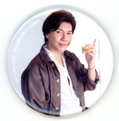 駿河屋 -<中古>佐藤拓也(メガネ無し/正面向き) 記念缶バッジ 「佐藤