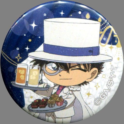 怪盗キッド(ミニキャラ) オリジナルミニ缶バッジ 「名探偵コナンカフェ2019」 テイクアウトカップドリンク注文特典 怪盗キッド(ミニキャラ) オリジナルミニ缶バッジ 「名探偵コナンカフェ2019」 テイクアウトカップドリンク注文特典