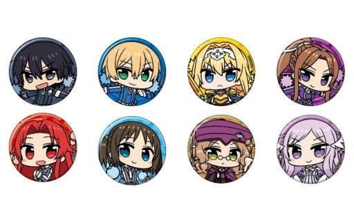 全8種セット 「ソードアート・オンライン アリシゼーション キャラバッジコレクション デフォルメ」