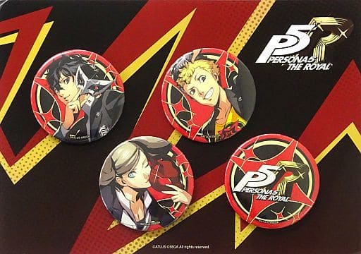 主人公&坂本竜司&高巻杏&タイトルロゴ 缶バッジ4個セットA 「ペルソナ5 ザ・ロイヤル」 主人公&坂本竜司&高巻杏&タイトルロゴ 缶バッジ4個セットA 「ペルソナ5 ザ・ロイヤル」
