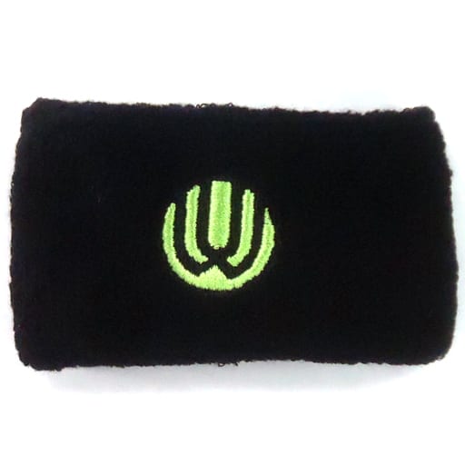 駿河屋 中古 Uverworld リストバンド Uwロゴ ブラック 刺繍 緑 Uverworld Tycoon Tour がちゃがちゃ景品 リストバンド ヘア小物