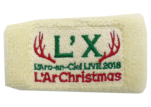 駿河屋 -<中古>L'Arc~en~Ciel リストバンド(ホワイト×レッド