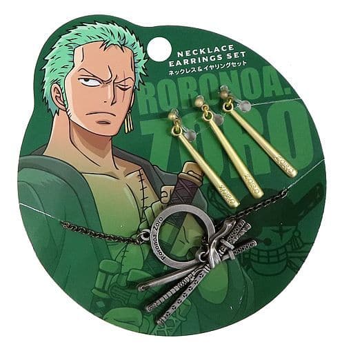 駿河屋 -<中古>ロロノア・ゾロ 3連ピアス風ネックレスイヤリングセット