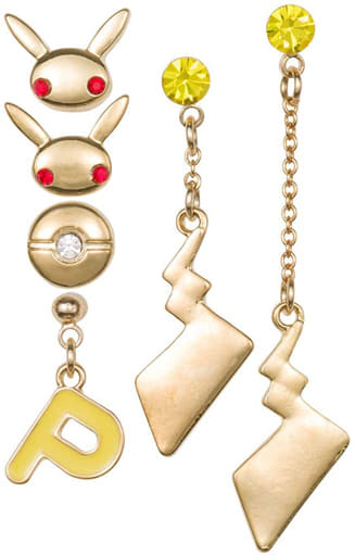 駿河屋 -<中古>ピカチュウ ピアス6個セット Pokemon accessory 61