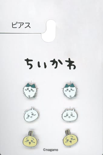 駿河屋 -<中古>集合(ちいかわB) 6Pピアス 「ちいかわ なんか小さくて