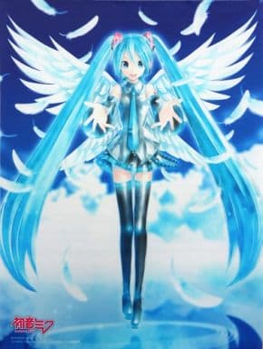 駿河屋 -<中古>A.初音ミク(ブルー/羽) B2タペストリー 「VOCALOID