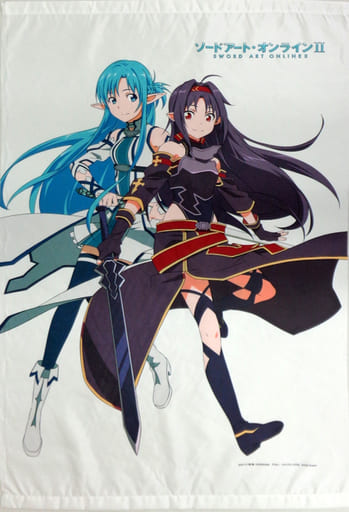 アニメグッ ソードアート・オンライン アスナ ユウキ タペストリーの