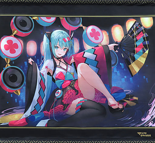 【未開封品】初音ミク　夏祭初音鑑　『月・影・舞・華』　タペストリー