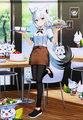 駿河屋 -<中古>白上フブキ B2タペストリー カフェver. 「バーチャル 駿河屋 -<中古>白上フブキ B2タペストリー カフェver. 「バーチャル