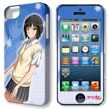 駿河屋 新品 中古 デザイン05 七咲逢 デザジャケット Iphone5ケース 保護シート アマガミss その他