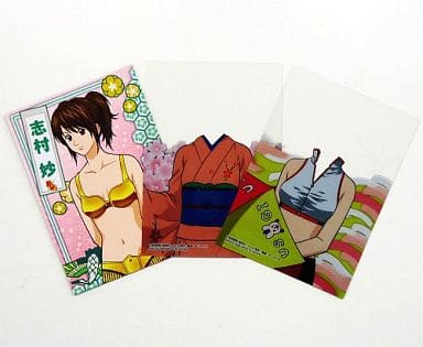 駿河屋 中古 志村妙b 着物ピンク レースクイーン 銀魂 よいこのきせかえ キャラクターカード