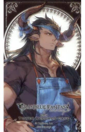 駿河屋 中古 ラインハルザ クリアカード Granblue Fantasy グランブルーファンタジー Tower Records Cafe コラボメニュー3点セット注文特典 キャラクターカード