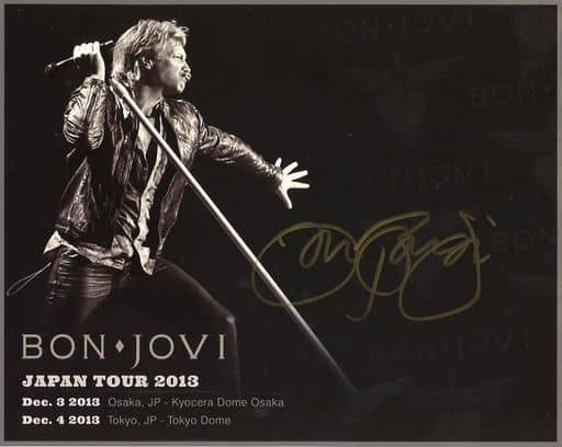 ボン・ジョヴィ 直筆サイン入りフォトカード 「Bon Jovi Because We Can Tour 2013」 日本公演限定 ボン・ジョヴィ 直筆サイン入りフォトカード 「Bon Jovi Because We Can Tour 2013」 日本公演限定