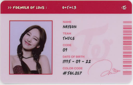 twice Fancy scientist ID