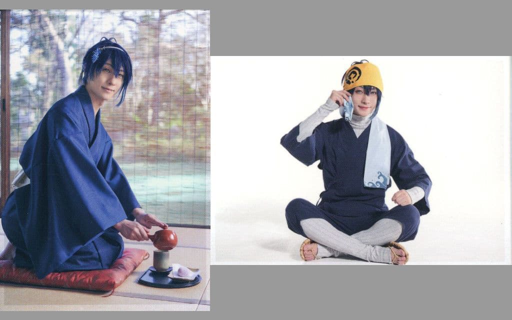 鈴木拡樹(三日月宗近) 特製ミニフォトカードBセット(2枚組) 「DMMスクラッチ! 舞台『刀剣乱舞』天伝 蒼空の兵 -大坂冬の陣-＆无伝 夕紅の士 -大坂夏の陣-」 ダブルチャンス賞 後半 W-23賞